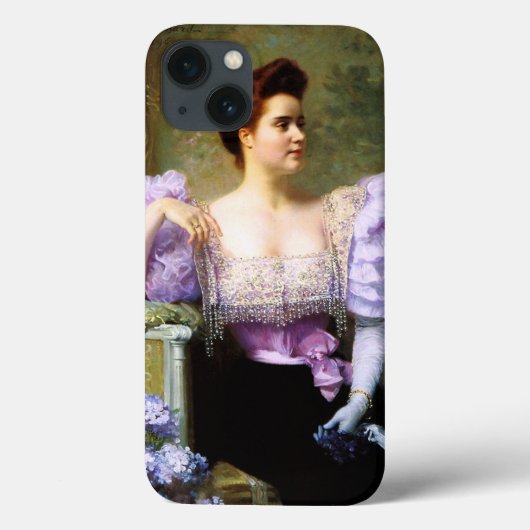 Junge Frau mit einem Hydrangeas-Bouquet Case-Mate iPhone Hülle (Rückseite)
