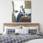 Junge Frau mit einem Wasser-Krug Leinwanddruck (Insitu (Schlafzimmer))