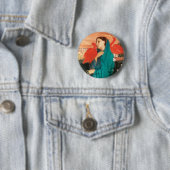 Junge Frau mit Ibis Fine Art von Edgar Degas Button (Beispiel)