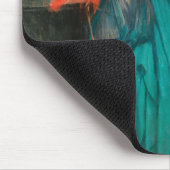 Junge Frau mit Ibis Fine Art von Edgar Degas Mousepad (Ecke)