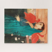 Junge Frau mit Ibis Fine Art von Edgar Degas Puzzle (Horizontal)