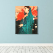 Junge Frau mit Ibis von Edgar Degas Leinwanddruck (Insitu (Holzboden))