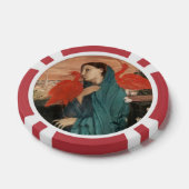 Junge Frau mit Ibis von Edgar Degas Pokerchips (Einzeln)