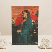 Junge Frau mit Ibis von Edgar Degas Postcard Postkarte