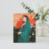 Junge Frau mit Ibis von Edgar Degas Postkarte (Stehend Vorderseite)
