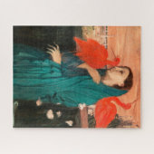 Junge Frau mit Ibis von Edgar Degas Puzzle (Horizontal)