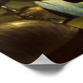 Junge Frau mit Kerze Poster (Ecke)