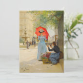 Junge Frau mit Regenschirm | Victor Gabriel Gilber (Stehend Vorderseite)