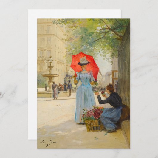 Junge Frau mit Regenschirm | Victor Gabriel Gilber (Vorne/Hinten)