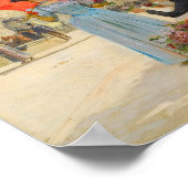 Junge Frau mit Regenschirm | Victor Gabriel Gilber Poster (Ecke)