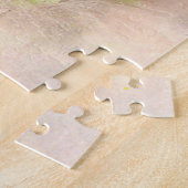 Junge Frau mit schwarzem Katzenhalter-Belleuse Puzzle (Seite)