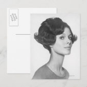 Junge Frau Postkarte (Vorne/Hinten)