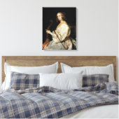 Junge Frau spielt Viola da Gamba Leinwanddruck (Insitu (Schlafzimmer))