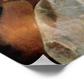 Junge Frau spielt Viola da Gamba Poster (Ecke)