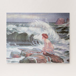 Junge Frau und große Welle (von Frantisek Kupka) Puzzle