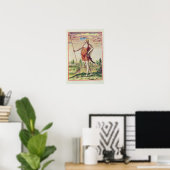 Junge Frau von einem benachbarten Stamm bis zum Poster (Heimbüro)