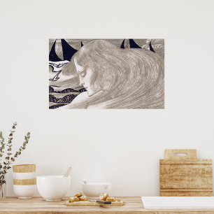 Junge Frau von Jan Toorop Poster