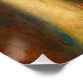 Junge Frau von Renoir über ihr Haar Poster (Ecke)