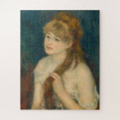 Junge Frau von Renoir über ihr Haar Puzzle (Vertikal)