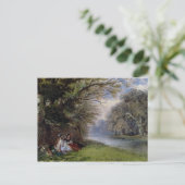 Junge Frauen am Fluss Postkarte (Stehend Vorderseite)
