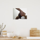 Junge Frauen genießen eine Massage Poster (Küche)