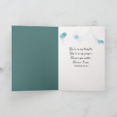 Junge Frauen in Wäldern mit Katze Karte (Innenseite)