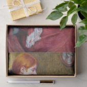 Junge Frauen mit rotem Haar lesen ein gutes Buch Seidenpapier (Geschenk)