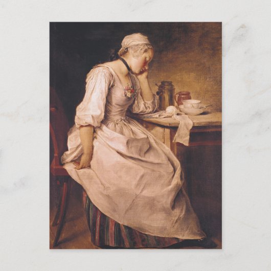 Junge Frauen schlafen Postkarte (Vorderseite)