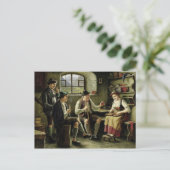 Junge Frauen spielen einen Zither Postkarte (Stehend Vorderseite)