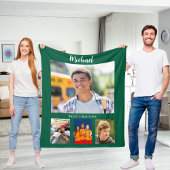 Junge Freunde des Hunter-grünen Fotos Fleecedecke