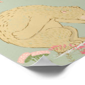 Junge Frühlingsbären Poster (Ecke)