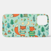 Junge Füchse: Kindernahtloses Muster. Case-Mate iPhone Hülle (Rückseite (Horizontal))
