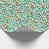 Junge Füchse: Kindernahtloses Muster. Geschenkpapier (Ecke)