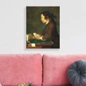 Junge Gebäude a Castle of Cards (Öl auf Leinwand) Leinwanddruck (Insitu (Wohnzimmer))