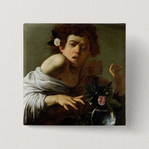 Junge gebissen durch eine Eidechse, c.1595-1600 Button