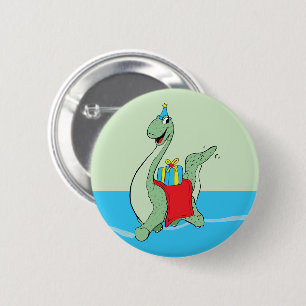 Junge, Geburtstag Dinosaurier Button