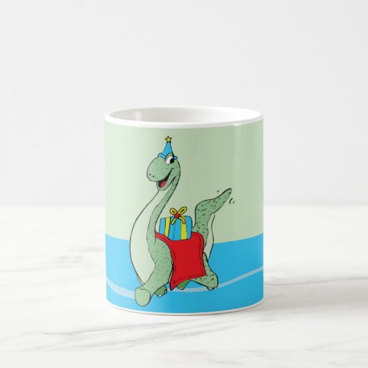 Junge, Geburtstag Dinosaurier Kaffeetasse (Mittel)
