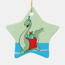 Junge, Geburtstag Dinosaurier Keramik Ornament