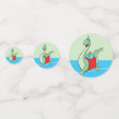 Junge, Geburtstag Dinosaurier Konfetti (Rückseiten)