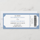 Junge Geburtstagsfeier Einladung (Rückseite)