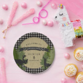 Junge Geburtstagspartei Rustikaler Schwarzwild Hir Pappteller (Party)