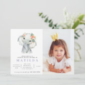 Junge Geburtstagsparty des Wasserfarbenelefons (Stehend Vorderseite)