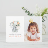 Junge Geburtstagsparty des Wasserfarbenelefons (Stehend Vorderseite)