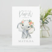 Junge Geburtstagsparty des Wasserfarbenelefons (Stehend Vorderseite)