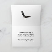 Junge, Gedächtnistag mit einem Glatzadler Karte (Innenseite)