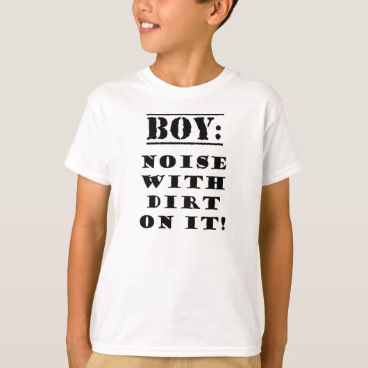 Junge - Geräusche mit Schmutz auf ihm T-Shirt (Vorderseite)