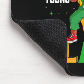 Junge Geschenke und schwarze Dabbing Girl Black Hi Mousepad (Ecke)