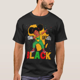 Junge Geschenke und schwarze Dabbing Girl Black Hi T-Shirt