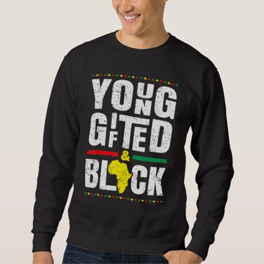 Junge Geschenke und schwarze Geschichte Afrikanisc Sweatshirt (Vorderseite)