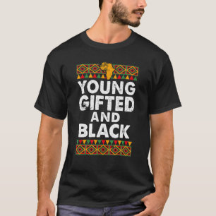 Junge Geschenkte und schwarze Stolz Melanin Afrika T-Shirt